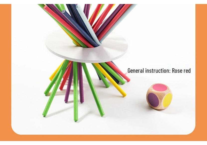 Early Childhood Balance Blocks: Educational Wood Skewers Game