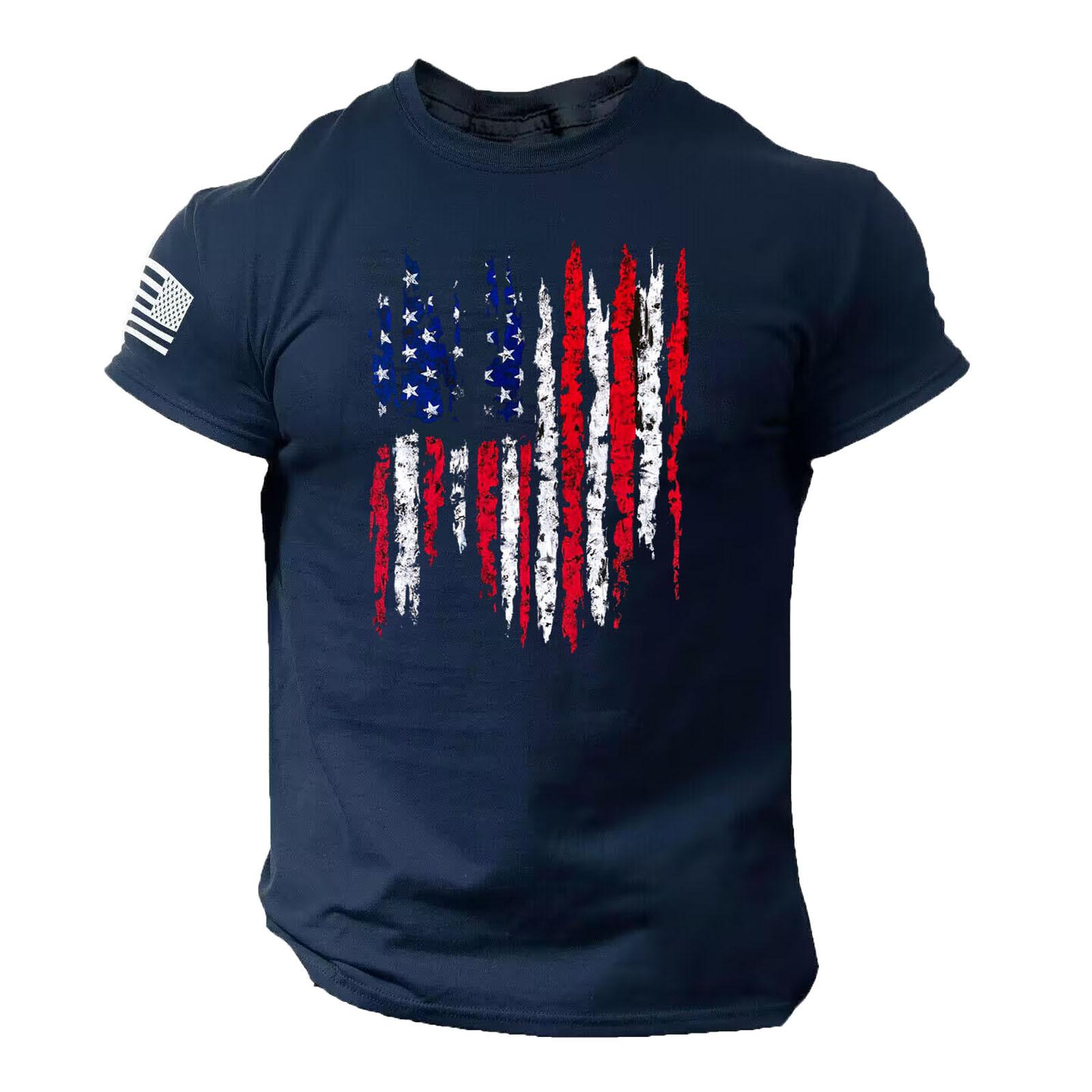 

Мужская футболка с коротким рукавом и принтом, летняя круглая шея, трендовая повседневная толстовка XL