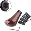 [Replacement] Universal Walnut Wood Grain Car Gear Shift Knob Head Shifter Lever Stick Knob Sleeves with L Tool Interior Accessories