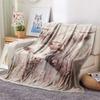 Cattle Print Flannel Blanket, High Quality Comfortable for All Seasons, Home Decor, Warmth and Comfort, Perfect for Christmas Gifts