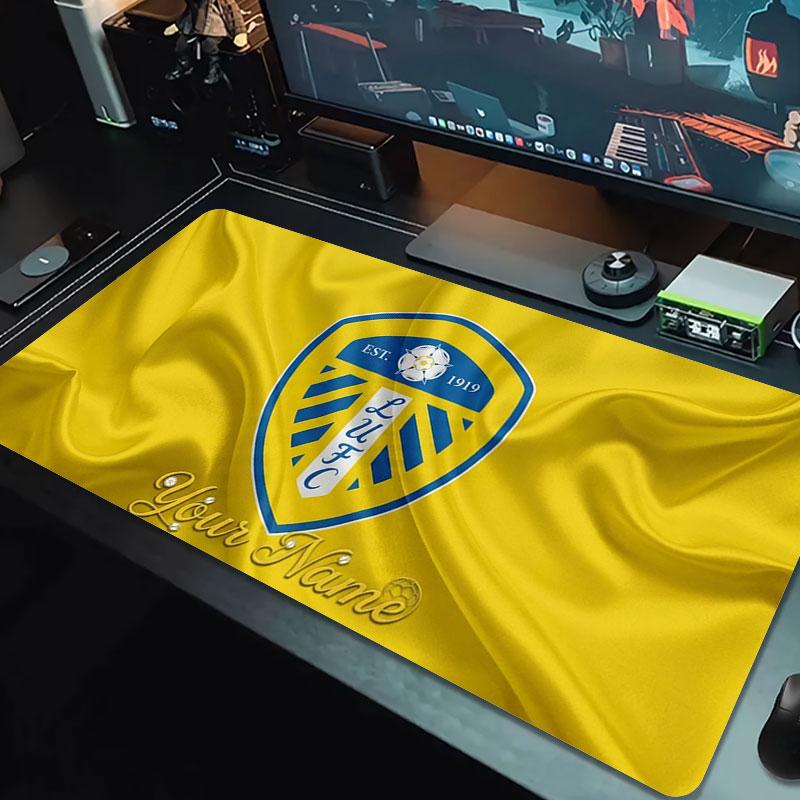 Leeds United Custom Name Large Size Mouse Pad Large Gaming Table Cushion Non-slip Laptop Tablet Big Mousepad XXL Mat Mini PC Playmat With Lock edge