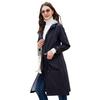 Women's Fashion Casual Solid Color Print Spring Autumn Long Sleeve Hooded Jackets & Coats