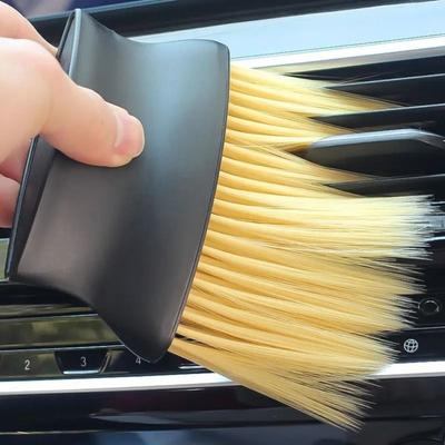 Portable Interior Cleaning Brush Cleaning Tool Nylon Brush Dust Removal Brush Lightweight Easy To Use Auto Interior Dust Brush