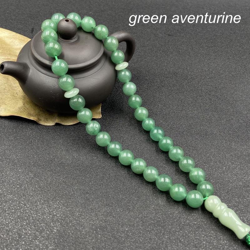 Handmade Beaded Bracelets: Natural Agate Stone Islamic Rosary Prayer Healing Crystals