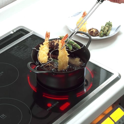 Eporus Tamahashi Renge Deep Fryer with Strainer, 20cm, HA-20W