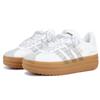 Adidas VL Court Bold Slip Resistant, Abrasion Resistant, Height Increasing Low top Skateboard Shoes Women's White IH3083(Team342-)