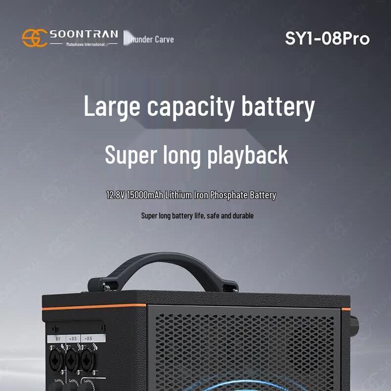 Songchuan SY1-08PRO 8-Inch Professional Bluetooth Speaker with Dual Microphones (CN Version)