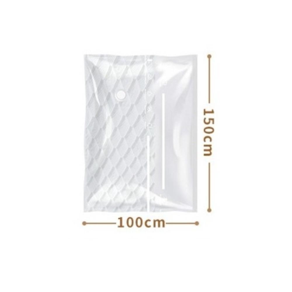 Plastic Compression Storage Bags Large Capacity Vacuum Storage Bags Travel Use 100*150cm