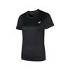 Asics Luminous Short Sleeve Moisture Wicking T-Shirt Women Tops Black 2012D153-001