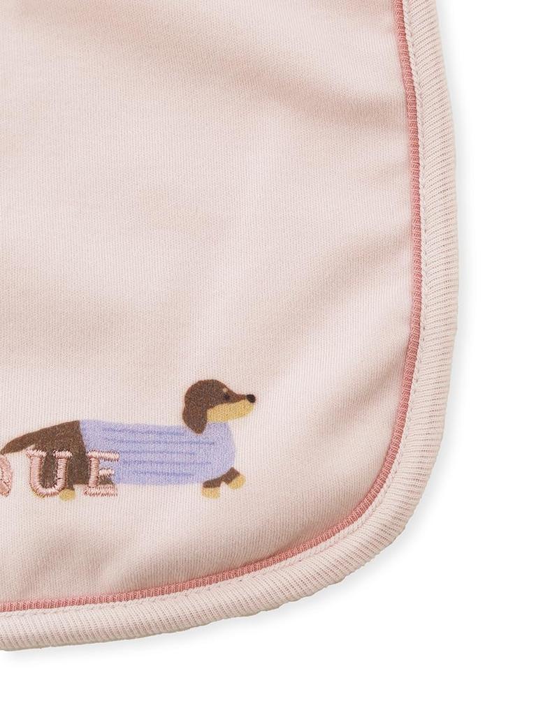 Gelato Pique BABY Dachshund Print Bib Unisex Baby Free Size (PBGG255749) Pink,