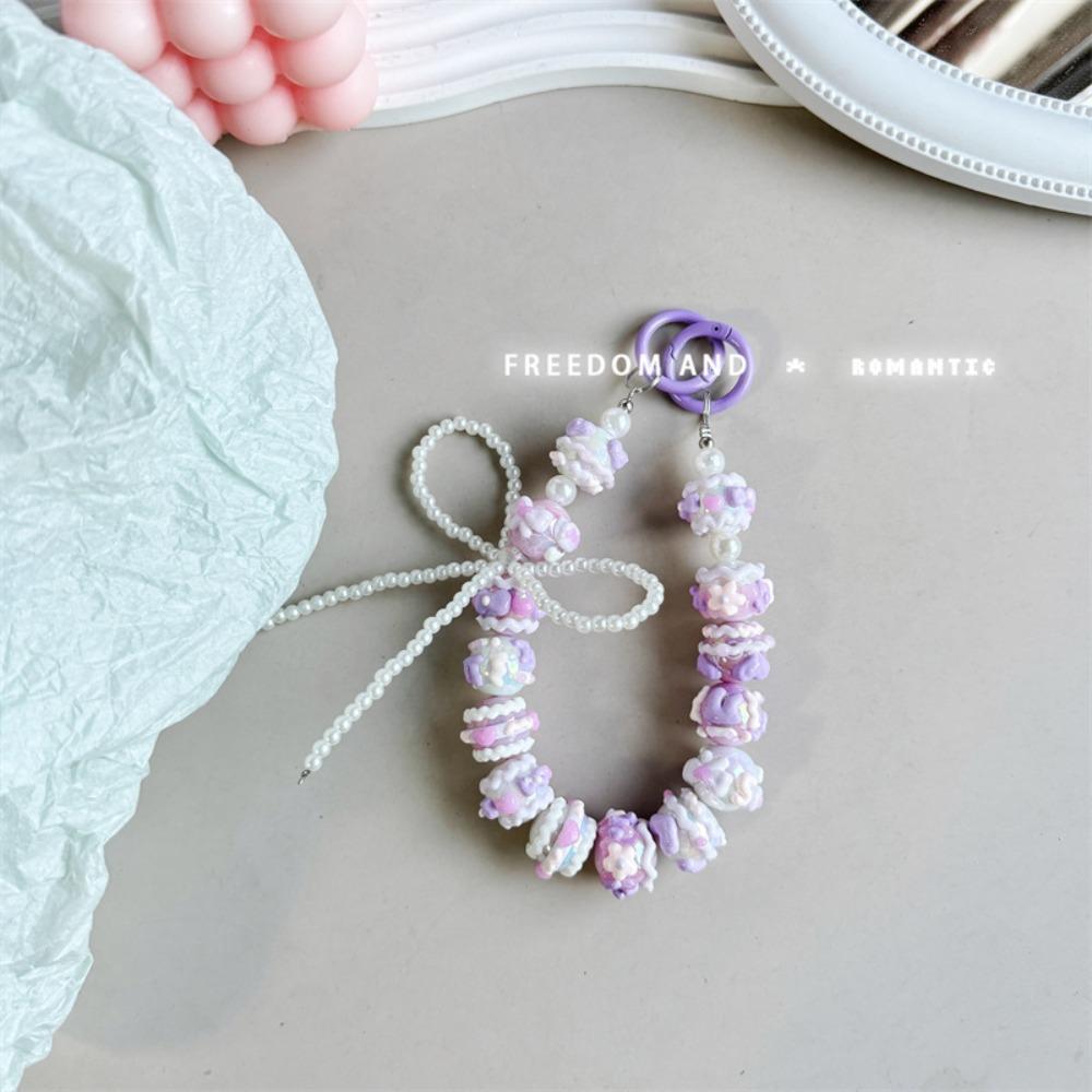 Colorful Bag Pendant Keychain Bowknot Phone Charm Rope New Phone Lanyard
