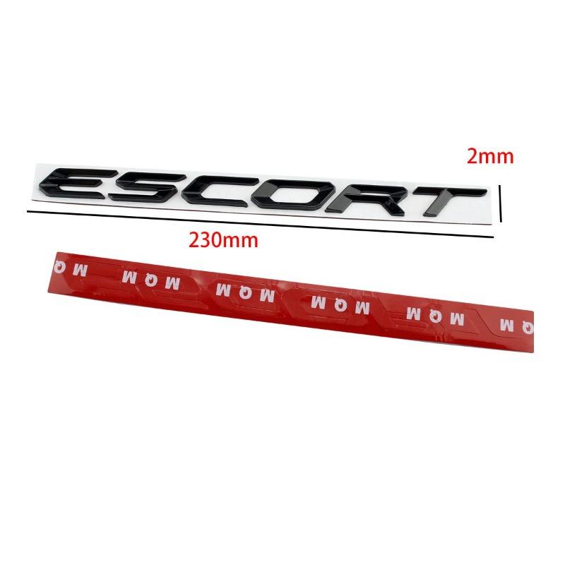 1 Stück passend für das Ford Focus RS Emblem ESCORT Heckabdeckungs-Emblem Englische Beschriftung Ford Metall-Heckemblem