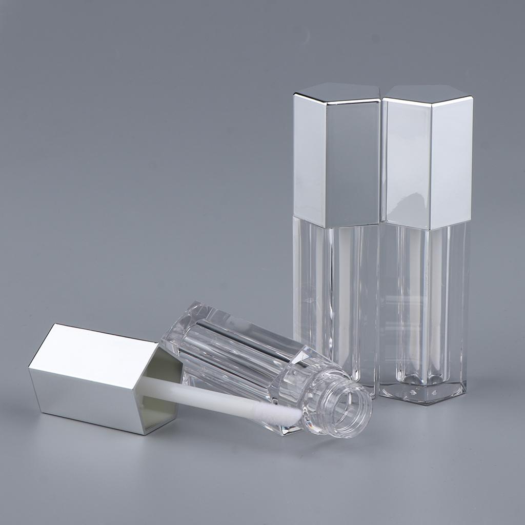 6pcs 5ml Plastic Refillable Cosmetic Tubes Bottle For DIY Balm Oil