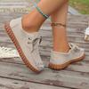 Fashion Women's Casual Shoes Trend Lace Up Shoes for Women Soft Bottom Flats Comfortable Female Sneaker Women Shoes Zapatos Para Mujeres