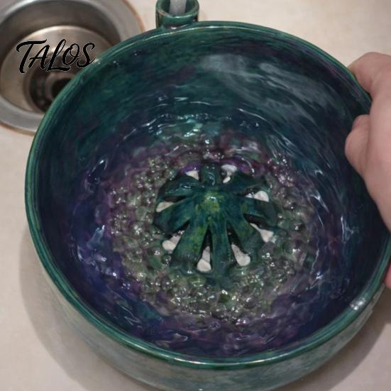 Mytí ovoce a zeleniny Miska Berry Swirl s drenážními otvory, 3D tištěný Vortex Ovocný Kuchyňský Sítko do dřezu Mytí, Samooplachovací pro pracovní desku Manuální