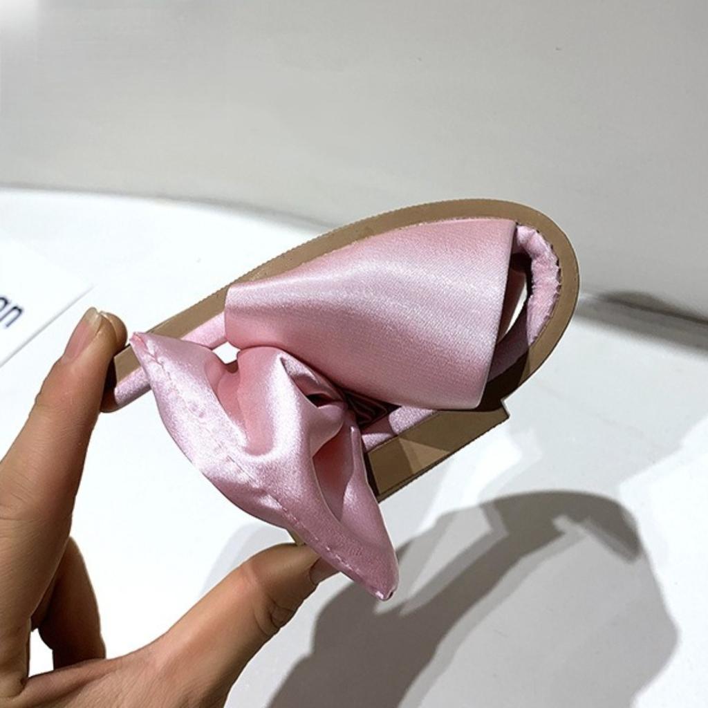 Bow Tie, Beach Sandals, Women's Slippers, Plus Size Flat Shoes, Sandals