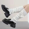 Japanese Knitted Leg Warmers for Women Y2k Harajuku Ribbed Long Socks for Girls Lolita Kawaii Boot Socks Gyaru Accessories