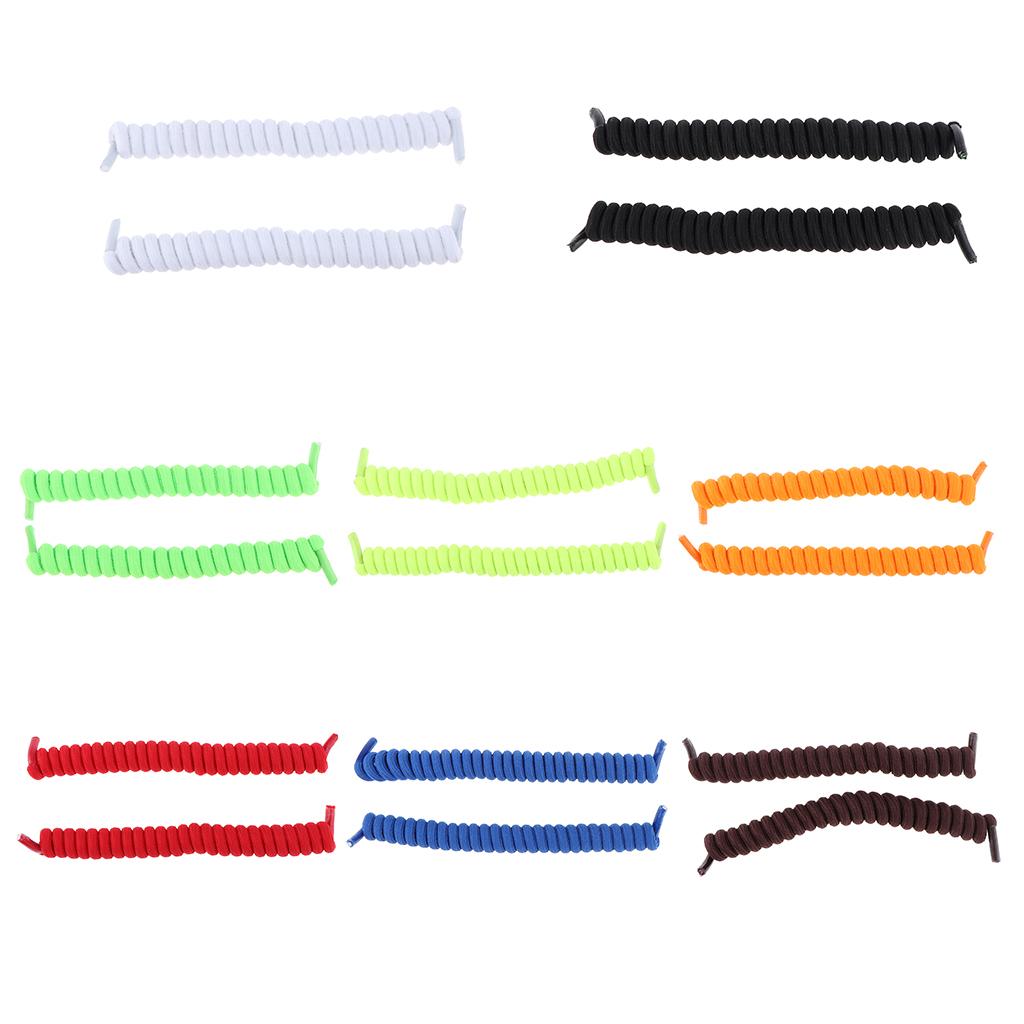 Lazy Tieless Shoe Laces Durable Polyester Rubber Spring Shoelace Organizer for Athletic Casual Walking Shoes