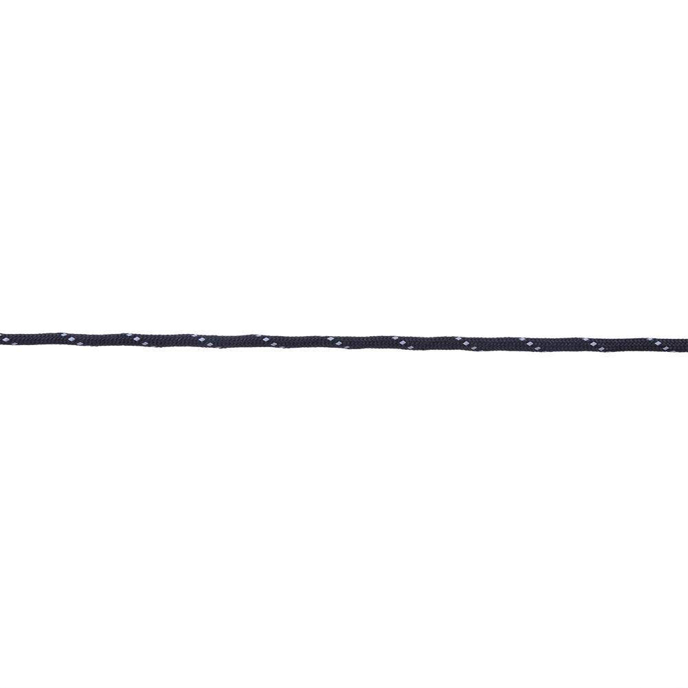 31m Reflective Multi Function Paracord Lanyard 9 Strand Rope for Camping Hunting(Black)