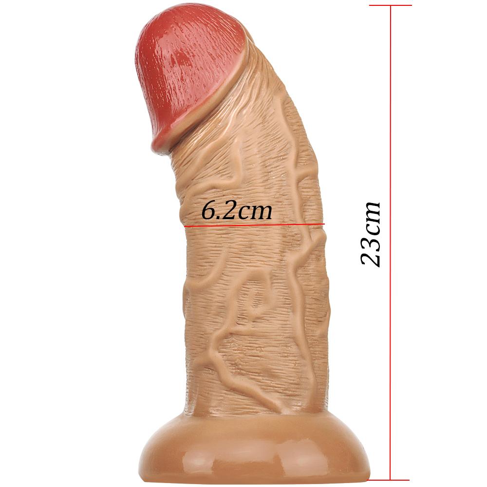 Realistic Long Dildo Anal Plug with Suction Cup Big Penis Butt Plug Long Dick Sex Toys for Women Men Phallus Anal Dilator