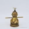 Chinese Style Sun Wukong Sculpture Ornament, Copper Ware Crafts, Monkey King Buddha Statue, Creative Home Decorations, Gift, 1Pc