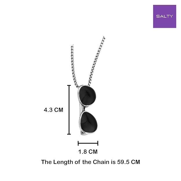 Anti Tarnish Stainless Steel Locket Neck Chain for Men | Stylish Pendant Necklace | Jewellery Accessories for Boys | Minimal Jewelry |