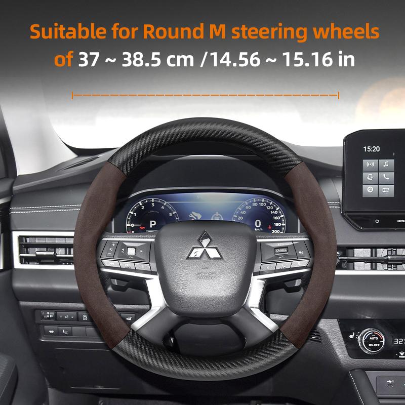 Applicable to Mitsubishi steering wheel covers: Outlander 3, XL, L200, Lancer 2009, X 9, 10, Asx, Pajero Tr4, Mirage G4,