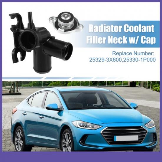 Engine Radiator Coolant Filler Neck with Radiator TWO  for Hyundai Elantra