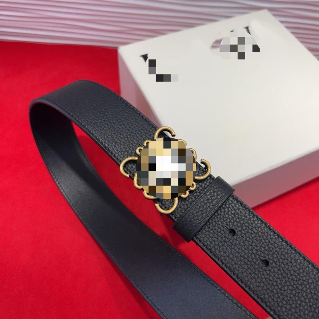 Luxury Cowhide Reversible 3.8cm Genuine Leather Belt for Versatile Business Casual Wear