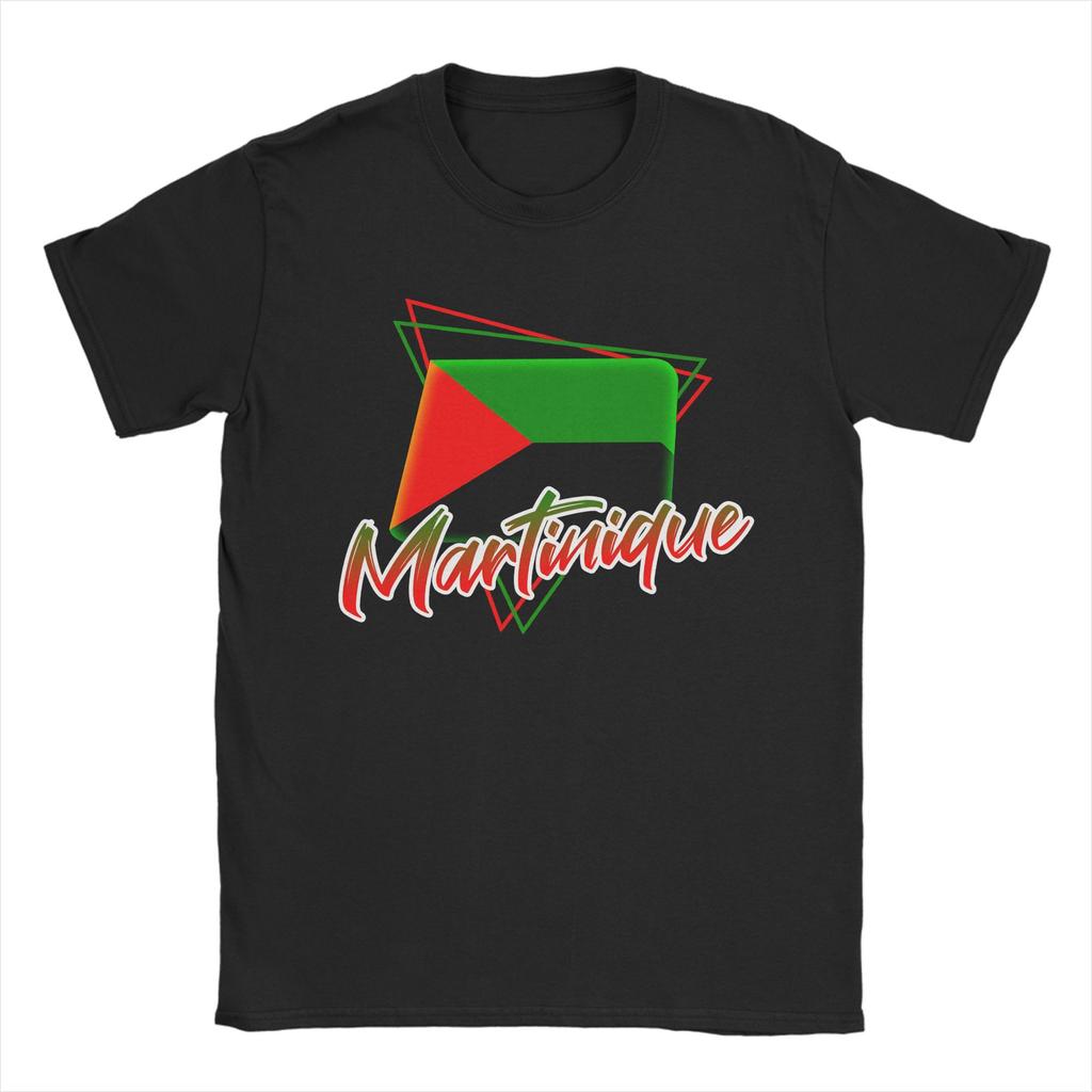 Martinique Flag T Shirt Unisexs Cotton Novelty TShirts Crew Neck Tee Shirt Short Sleeve Clothes New Arrival