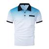 Printed Collar Top for Summer Men's Casual Polo Shirt