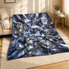 Faceted Crystal Gem Cluster Coral Fleece Blanket