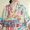 DIMANAF New 2026 Women Plus Size Summer Casual Maxi Long Dress Cotton Loose Oversize Floral Print Beach Sundress