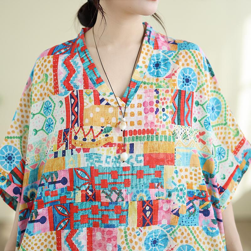 DIMANAF New 2026 Women Plus Size Summer Casual Maxi Long Dress Cotton Loose Oversize Floral Print Beach Sundress