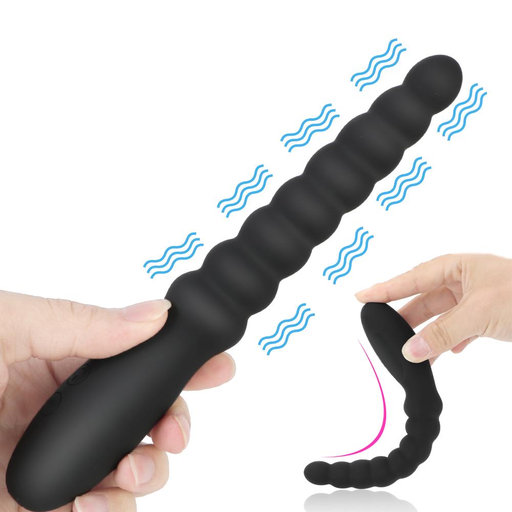 20cm Stick Vibrators for Women Nipple Clit Stimulator Vaginal Plug Anal Beads Dildo Female Masturbator Sex Toy