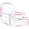 Box Spring Bed with Mattress Pink 80 x 200 cm Velvet