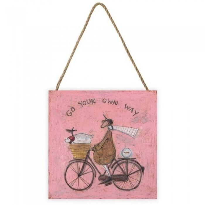 Sam Toft Go Your Own Way Wooden Plaque