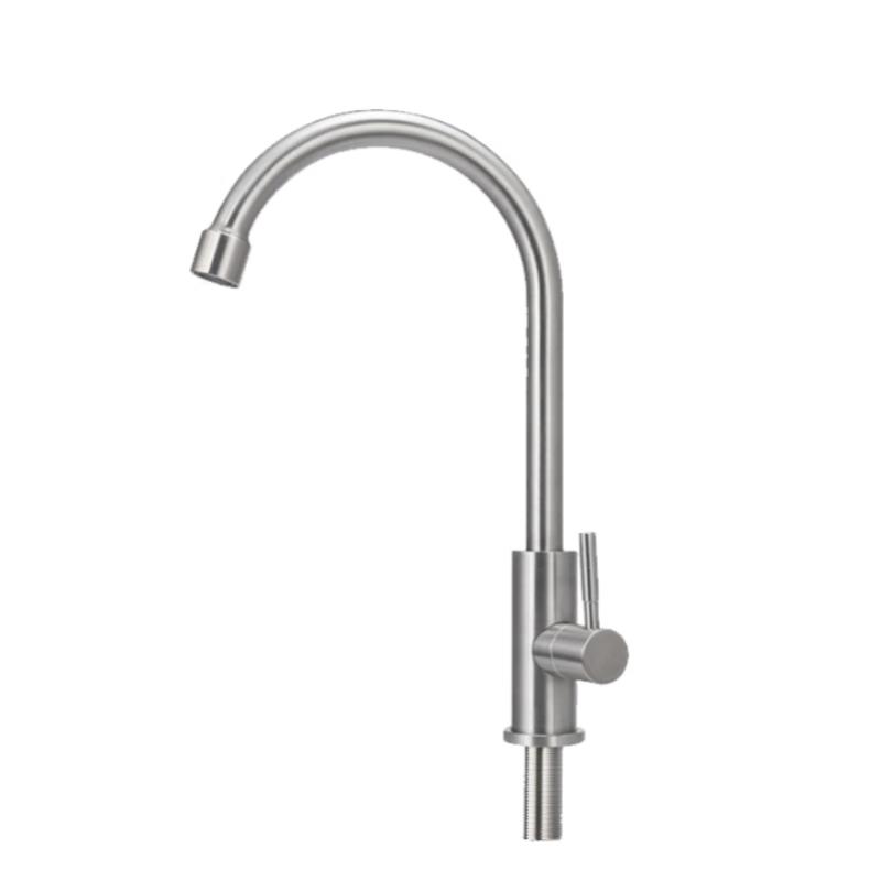 Hudian Jinggong 304 SS Single Cold Basin Faucet