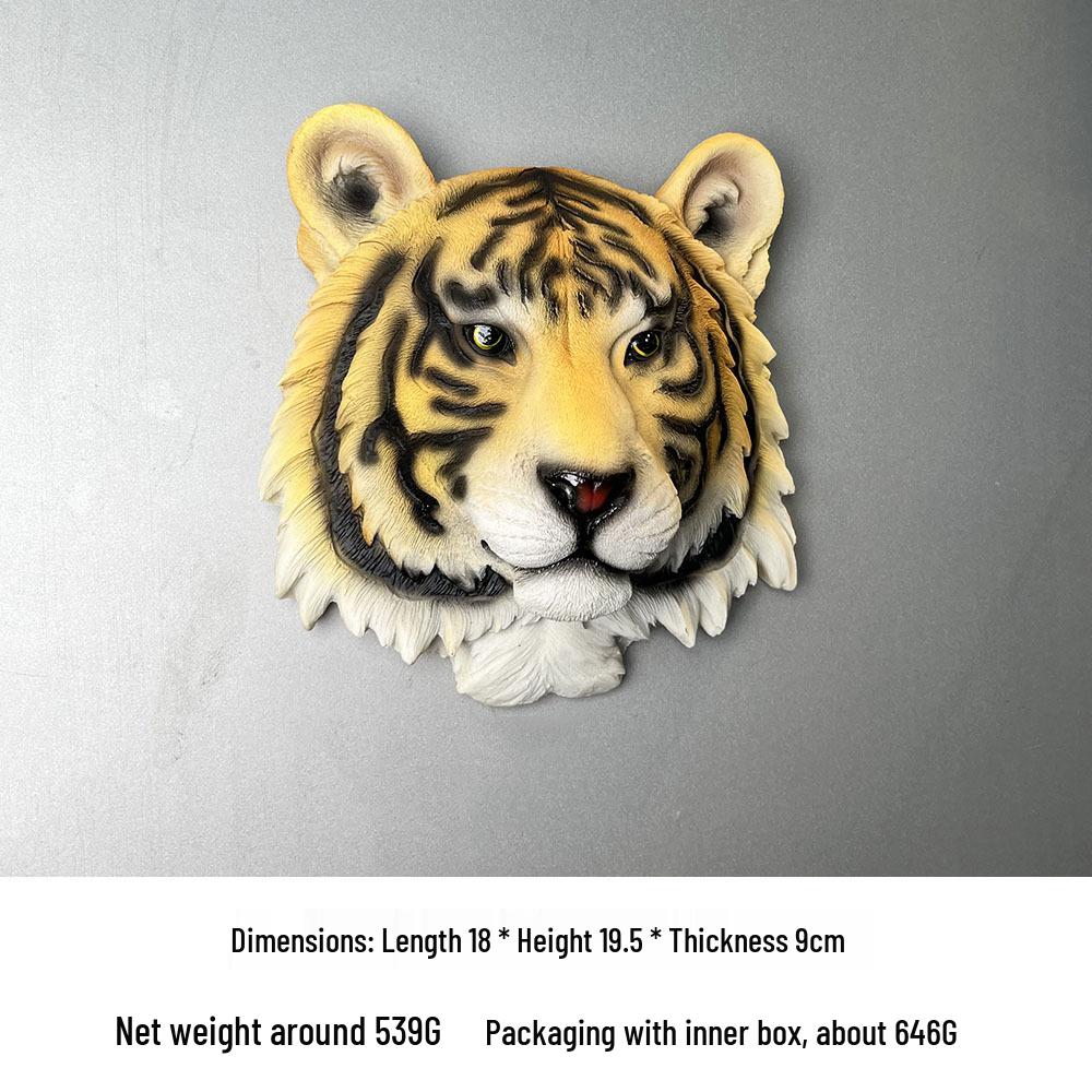 Nordic Style Resin Animal Head Wall Décor: Wolf & Lion