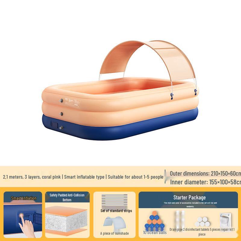 Qianyu Inflatable Swimming Pool with Sunshade
