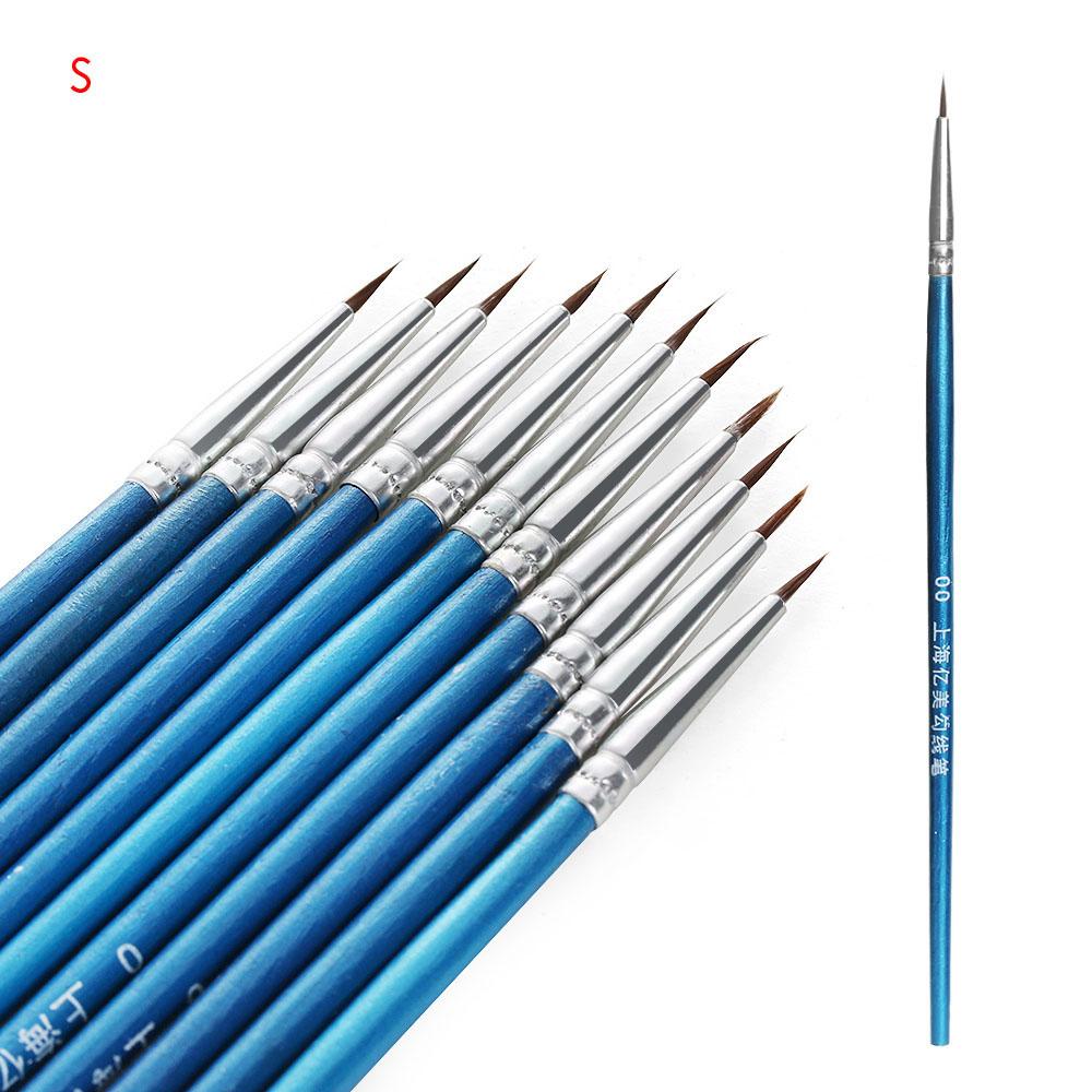 1Set Acrylic Painting Pen Fine Hand Painted Thin Hook Line Pen Drawing Art Pen Paint Brush Nylon Brush Art Supplies