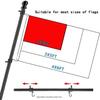 6Ft Flag Pole Kit Stainless Steel Heavy Duty Rotating Flag Collapsible 360 Degree Rotating Stand Flagpole Yard Banner Holder