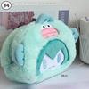Cartoon Capybara Pencil Bag Large Capacity Pencil Storage Bags Kawaii Pen Pouch Students Stationery Organizer Makeup Bag