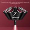 Car Sticker Reverse Folding Umbrella LED Reflective Stripe Umbrella For LEXUS RX300 RX330 RX350 IS250 LX570 Is200 Is300 Ls400 ZO1
