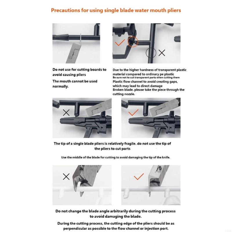Model Pliers Thin Single Edged Cut Plier for Repairing Plastic Model and Fixing Trimming Sprue Removal Accessories China Mainland