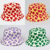 Heart Love Reversible Fisherman Hat For Summer Sun Protection Breathable Cute Outdoor Accessory