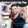 1Pc Glowing Keyboard Fidget Keychain, 4-In-1 Multi-Functional Decompression Buttons, Transparent Stress Relief Fidget Toys  Playsets Gift Present