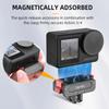 Flymile Magnetic Base Expansion Bracket for DJI Osmo Action 5 Pro/4 Adapter 1/4 Screw Hole Sports Camera Photography Accessories