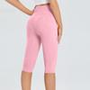 2025 Summer Women's Solid Color Pocket Yoga Capri Pants