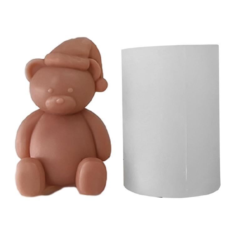 

Fun and Easy DIY with Cartoon Bear Silicone Candle Mold Versatile Resin Mould 1